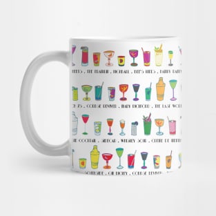 Line em Up! - Prohibition Cocktails pattern Mug